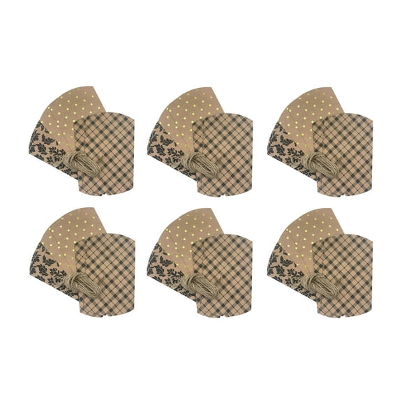 Hampton Art Pillow Box & Jute, 36 Pack Plaid Small Pillow Boxes for Gifts Christmas, Parties, Favors, Weddings, Baby Showers, and Special Occasions