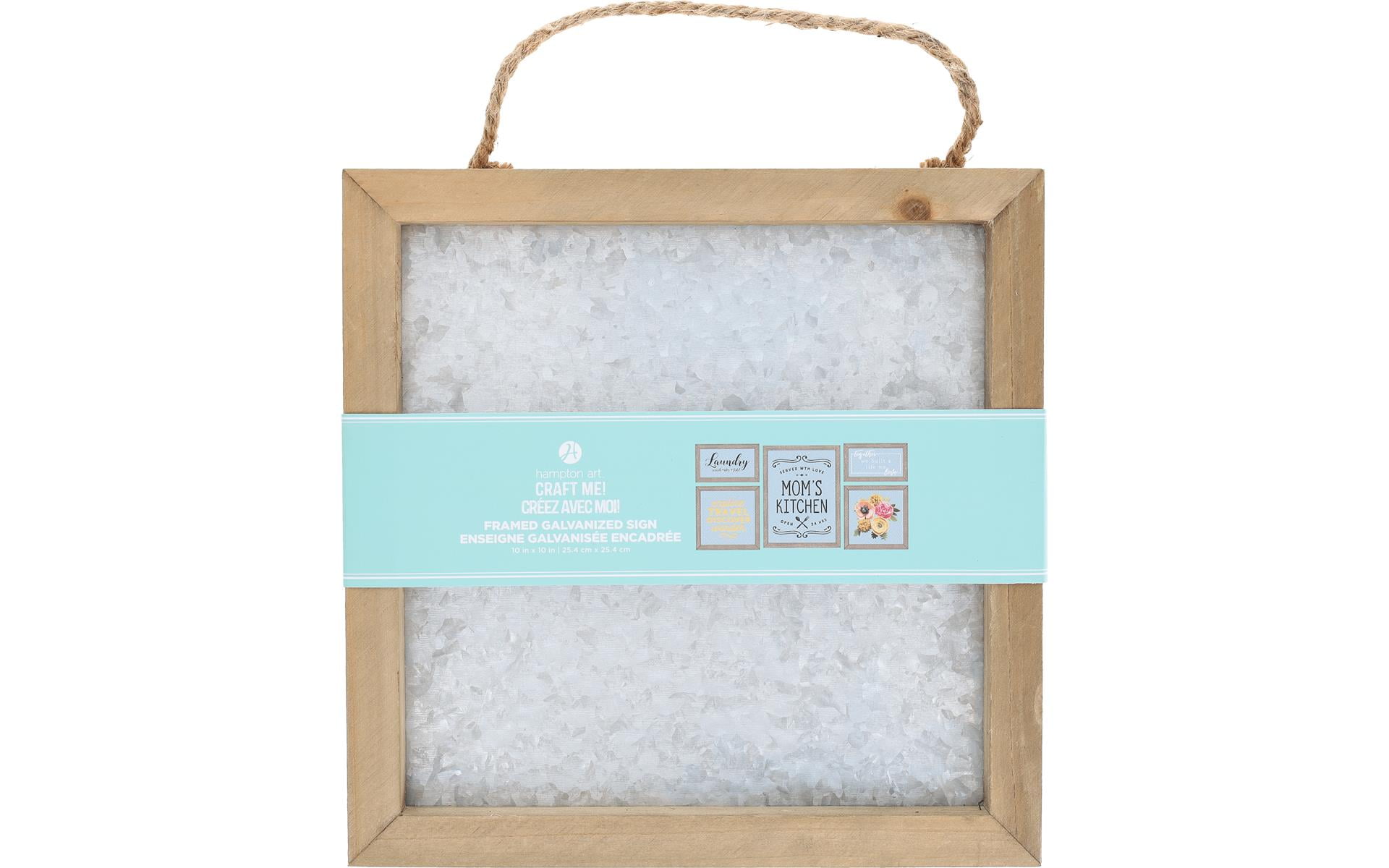 Hampton Art Rustic Frame Galvanize 10x10