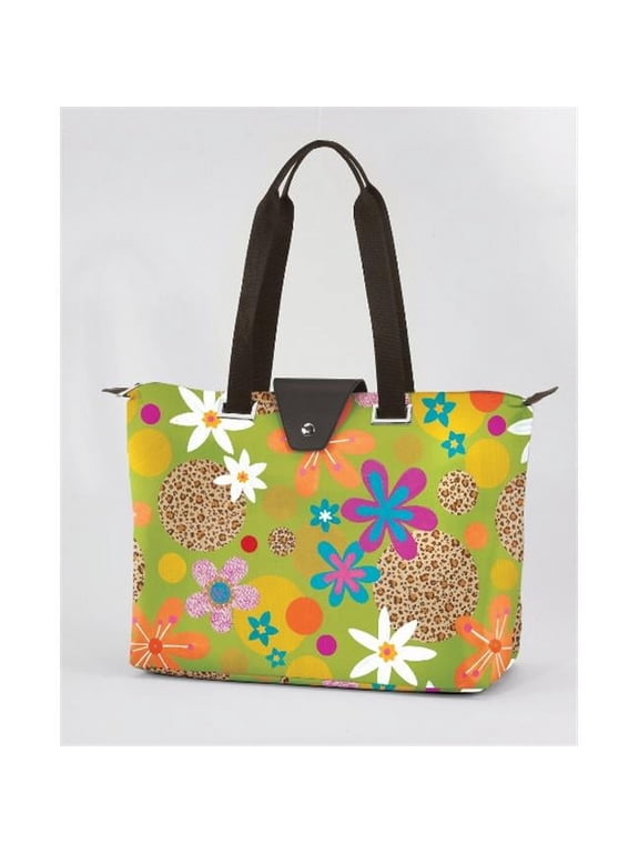 Hampton Bag - Green Leopard Floral- Pack of 2