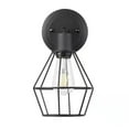 thumbnail image 1 of Hampton Bay Bryson 1-Light Matte Black Wall Sconce, 1 of 9