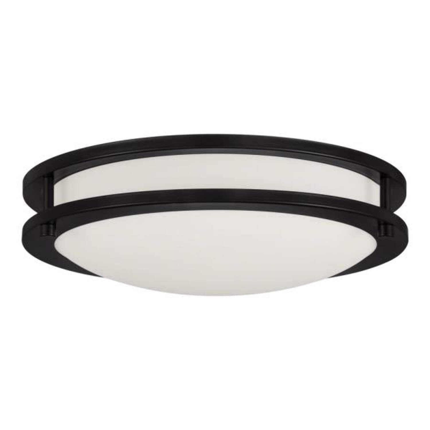 Hampton Bay Flaxmere 12 in. Dimmable Integrated LED Flush Mount Ceiling Light