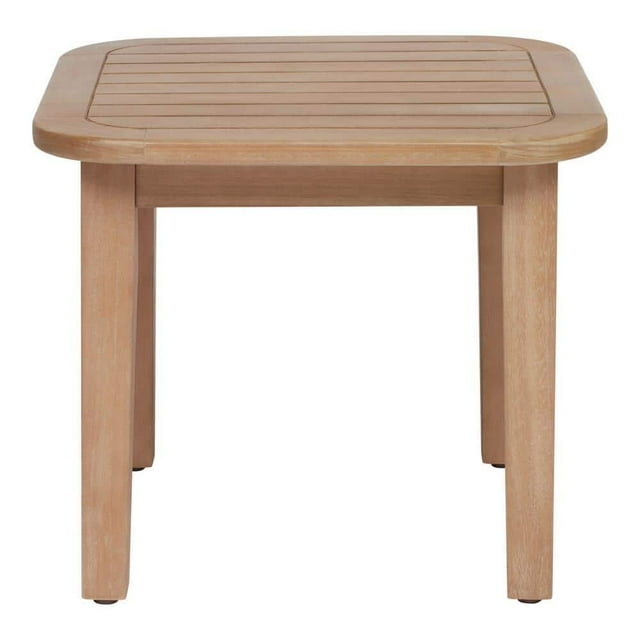 Hampton Bay 17.72 in. Orleans Eucalyptus Wood Outdoor Side Table