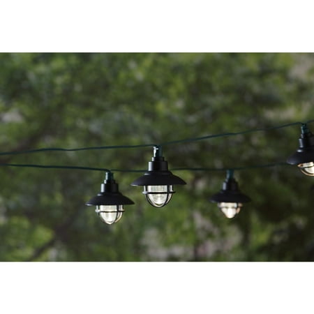 Hampton Bay 20-Light 231" Solar Black LED Nautical String Light 1001855813