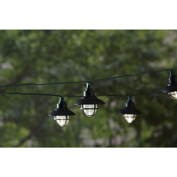 Hampton Bay 20-Light 231" Solar Black LED Nautical String Light 1001855813