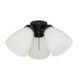 thumbnail image 1 of Hampton Bay 3-Light Oil Rubbed Bronze Ceiling Fan Shades LED Light Kit, 1 of 1