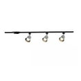 thumbnail image 1 of Open Box Hampton Bay 4 ft. Brushed Nickel Integrated LED Ceiling Mount Direct wire Track Lighting Kit with Flared Linear Track Head 3-Light, 1 of 3