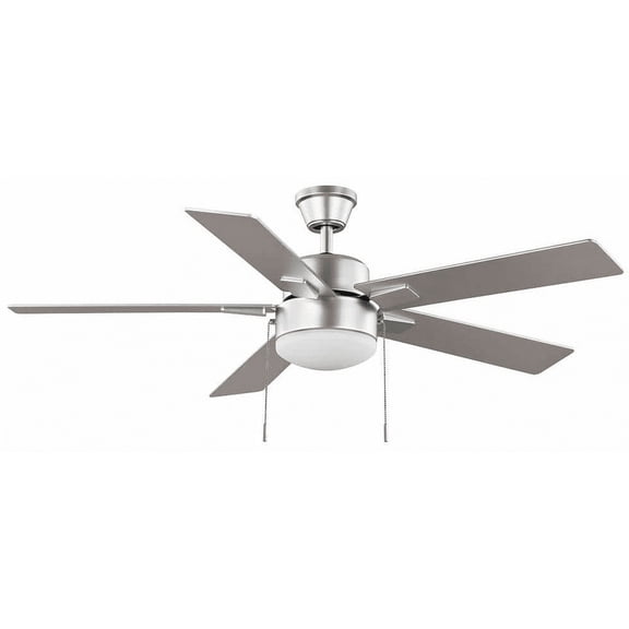 Hampton Bay 52 in. Corwin Indoor/Outdoor Silver LED Ceiling Fan with Light Kit