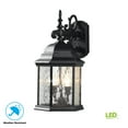 thumbnail image 1 of Hampton Bay 9.5" 2 Light Oil Rubbed Bronze Outdoor Lantern Fixed FlameTip, 1 of 6