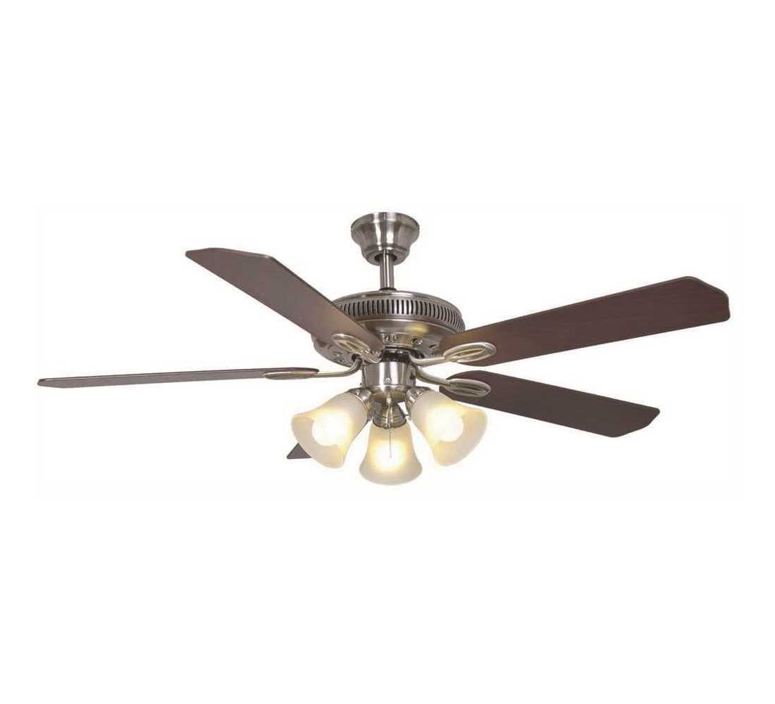 Hampton Bay AG524I-BN 52 in. Glendale Indoor Ceiling Fan with Light Kit, Brushed Nickel