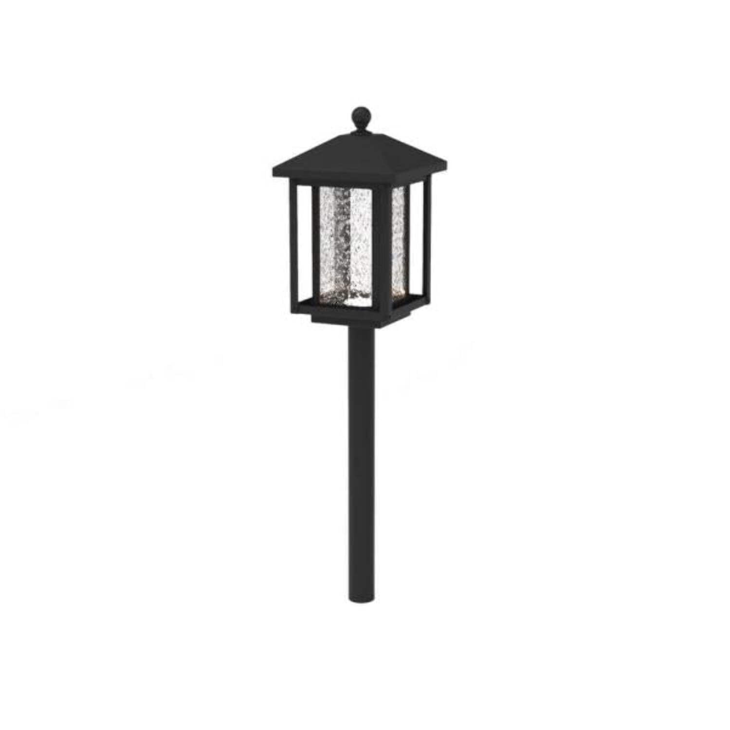 Black Bubble Glass Outdoor LED Pathway Light