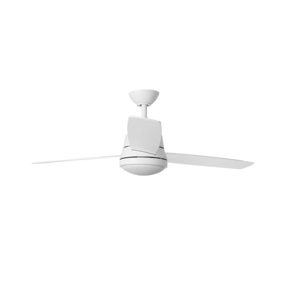 Hampton Bay Caprice 52 Matte White Integrated LED Ceiling Fan with Light Kit and Remote Control
