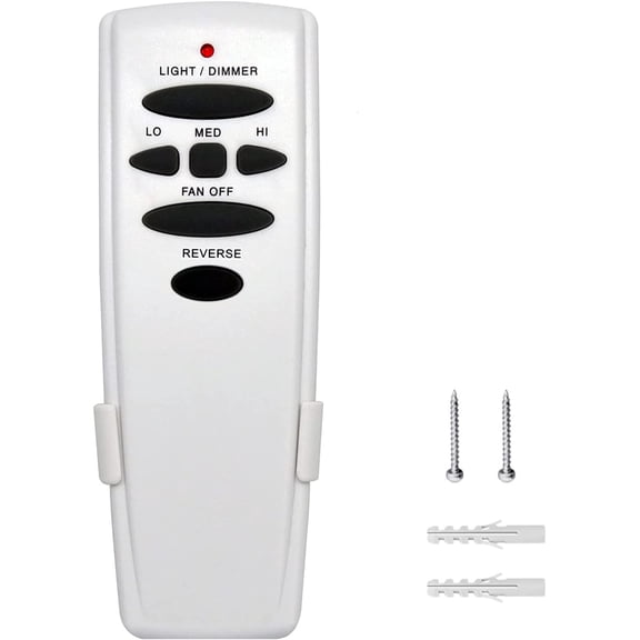 Hampton Bay Ceiling Fan Remote Control - 3-Speed Light Dimmer Reverse Button Replacement for UC7078T CHQ7078T L3H2003FANHD HD5 HD6 Models