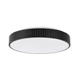 thumbnail image 1 of Hampton Bay Easton 13 in. Light Matte Black Adjustable CCT Integrated LED Ceiling Flush Mount Fixture with Mesh Trim, 1 of 4