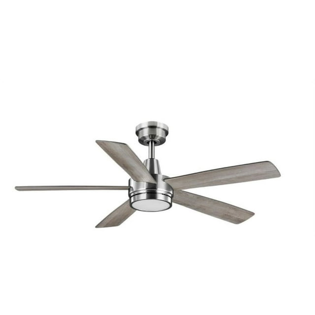 Hampton Bay Fanelee 54" LED Brushed Nickel Ceiling Fan with Light Kit