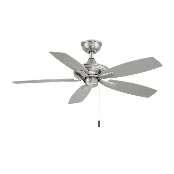 Hampton Bay Gazebo III 42 in. Indoor/Outdoor Brushed Nickel Ceiling Fan