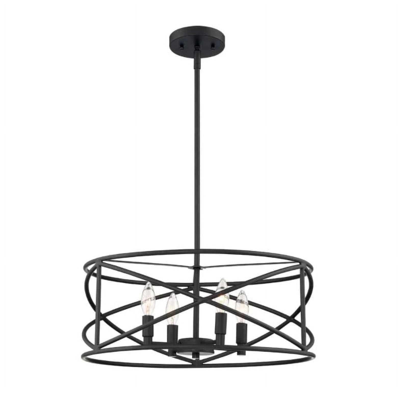 Hampton Bay Hastings 4-Light Satin Bronze Chandelier