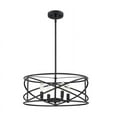 thumbnail image 1 of Hampton Bay Hastings 4-Light Satin Bronze Chandelier, 1 of 7