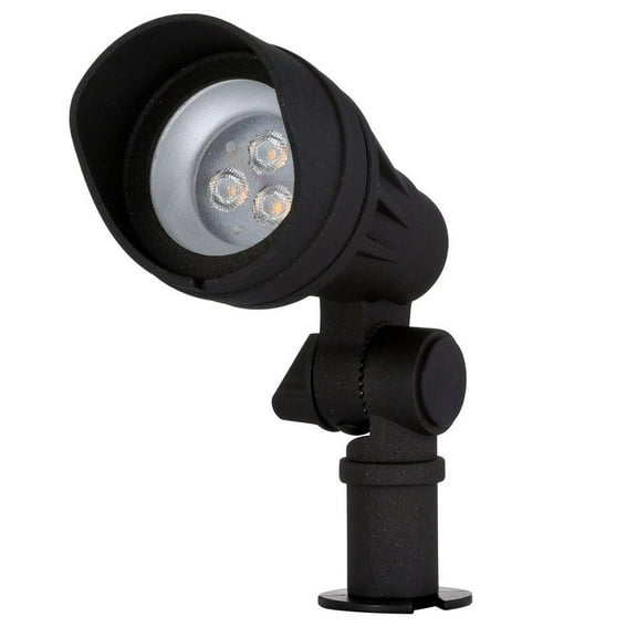 Hampton Bay Low-Voltage 20-Watt Equivalent Black Outdoor Integrated LED Landscape Spot Light