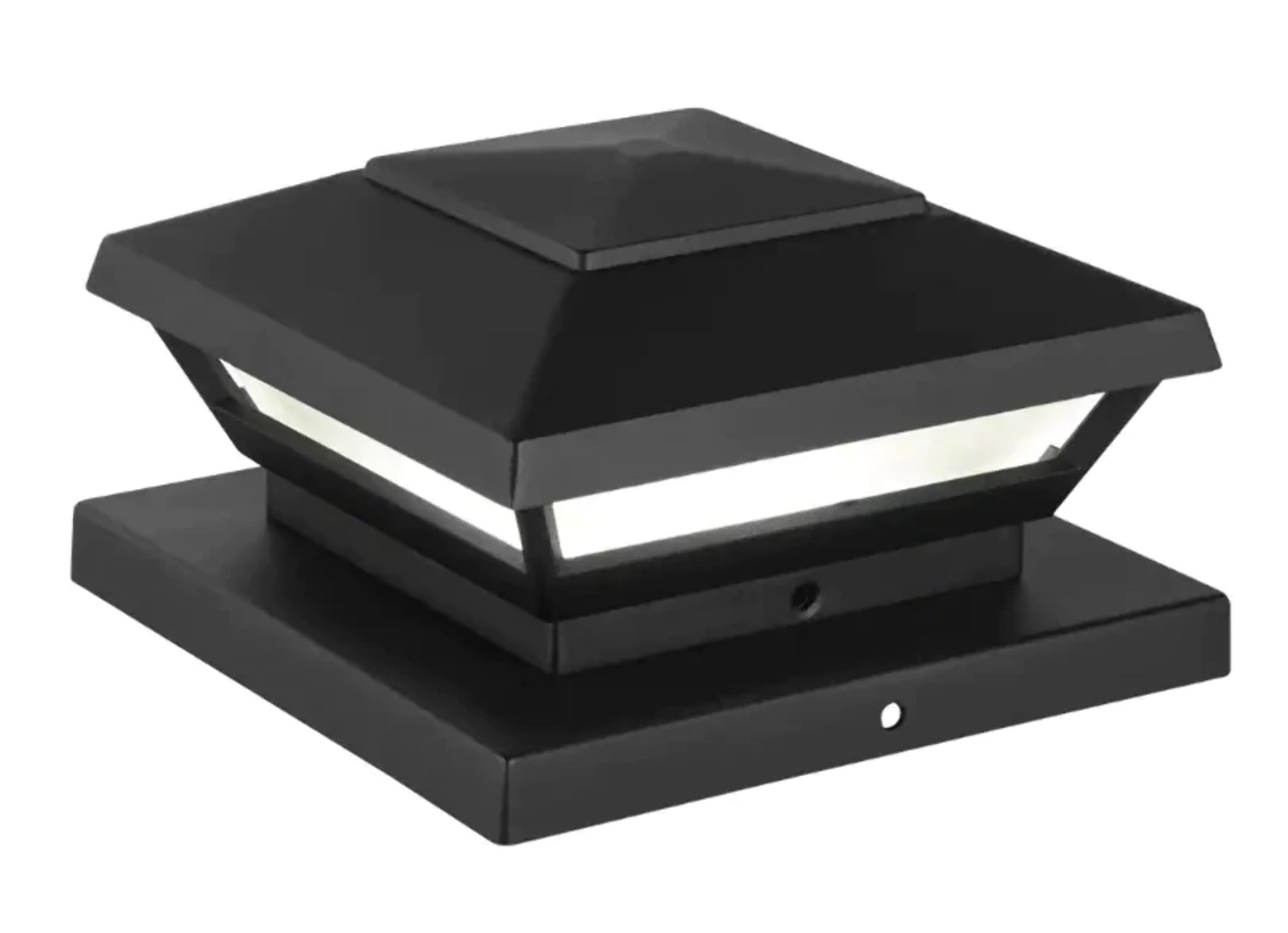 Hampton Bay Low Voltage 50 Lumens Black Outdoor Integrated LED 4x4 and 6x6  Deck Post Light; Weather/Water/Rust Resistant - Walmart.com, image size:2070x1500