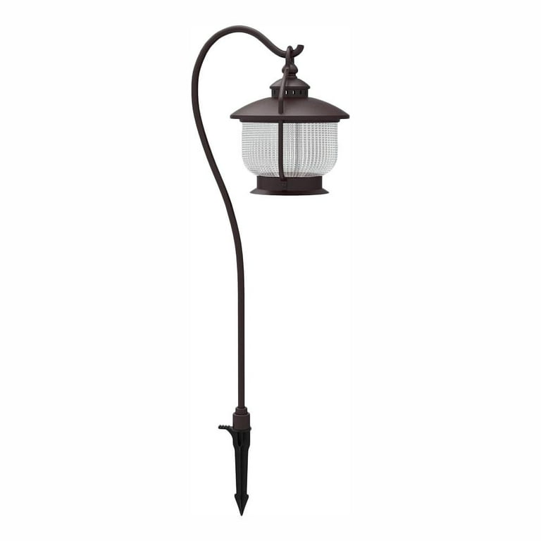 Hampton bay low voltage black on sale outdoor integrated led landscape path light
