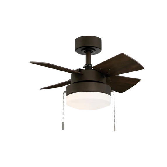 Hampton Bay Metarie II 24 in. Indoor Oil Rubbed Bronze Ceiling Fan with Light