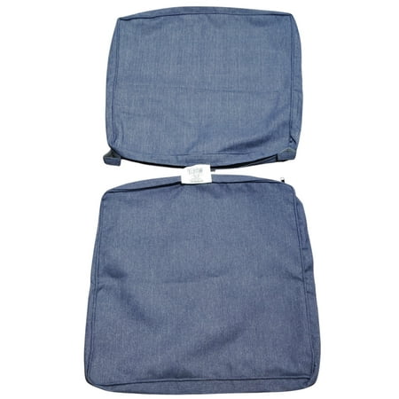 Hampton Bay Ridge Falls CushionGuard Sky Dining Chair Slipcover Set – 2-Pack
