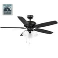 thumbnail image 1 of Hampton Bay Rockport II 52in Black LED Ceiling Fan, 1 of 6