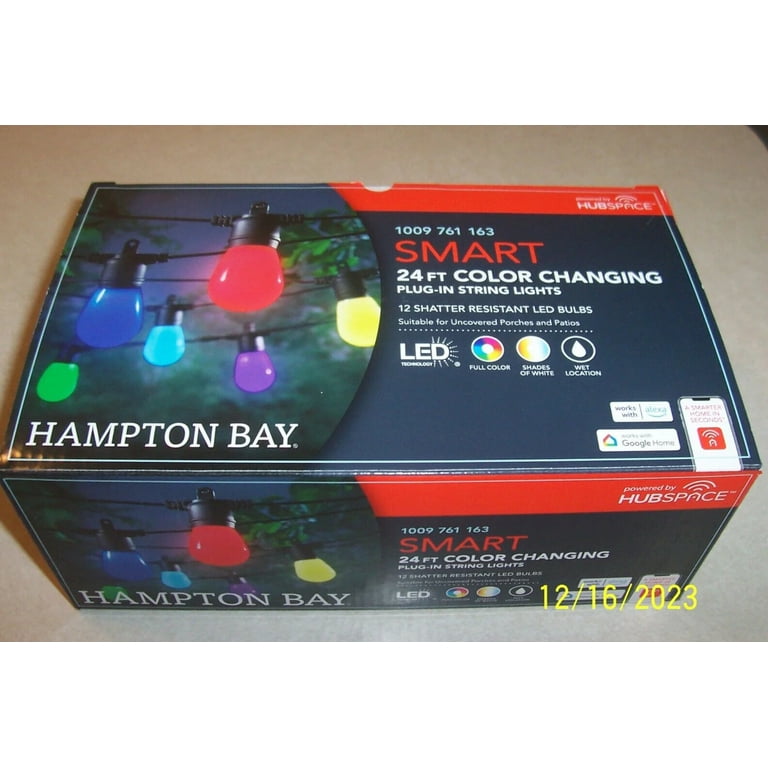 Hampton bay color sale changing string lights