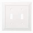 thumbnail image 1 of Hampton Bay W31561C-W White Architect Double Switch Wall Plate Cover, 1 of 1