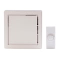 thumbnail image 1 of Hampton Bay Wireless Battery Operated Doorbell Kit with Wireless Push Button, White, 1 of 2