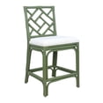 thumbnail image 1 of Hampton Chippendale Counterstool, 39.2"H, Dark Olive Green, 1 of 5
