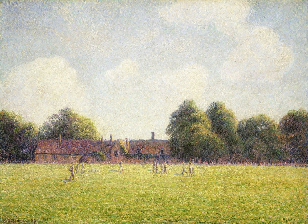 Hampton Court Green Canvas Art - (36 x 24)