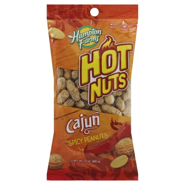 Hampton Farms Hot & Spicy Cajun Peanuts, 10 Oz