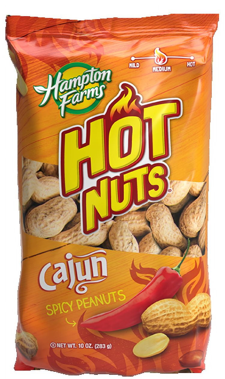 Hampton Farms Hot & Spicy Cajun Peanuts, 10 Oz