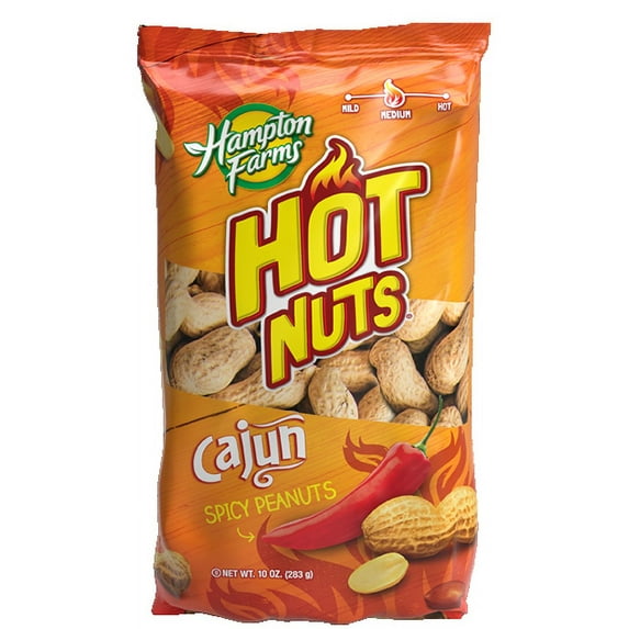 Hampton Farms Hot & Spicy Cajun Peanuts, 10 Oz