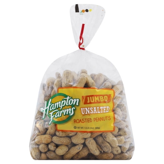 Hampton Farms Jumbo Roasted Peanuts Unsalted