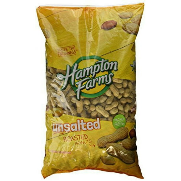 Hampton Farms No Salt Roasted In Shell Peanuts, 5 lb. Bag Walmart