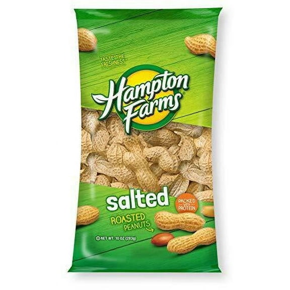 Hampton Farms, Peanuts Fancy Salted In Shell, 10 Ounce [3-Bags]