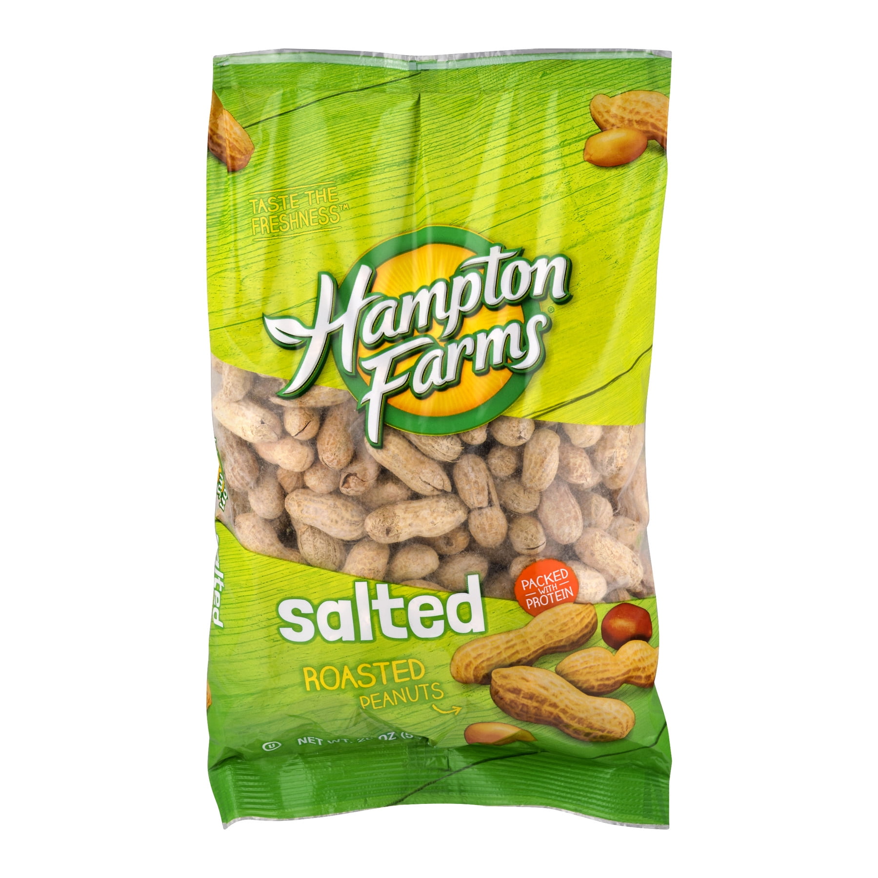 Hampton Farms Roasted Salted Peanuts, 20 oz - Walmart.com