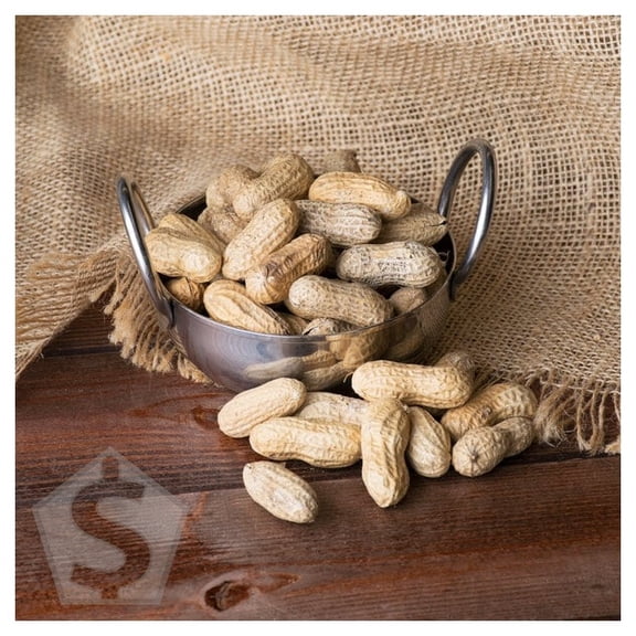 Hampton Farms Roasted Unsalted In-Shell Peanuts 25 lb.