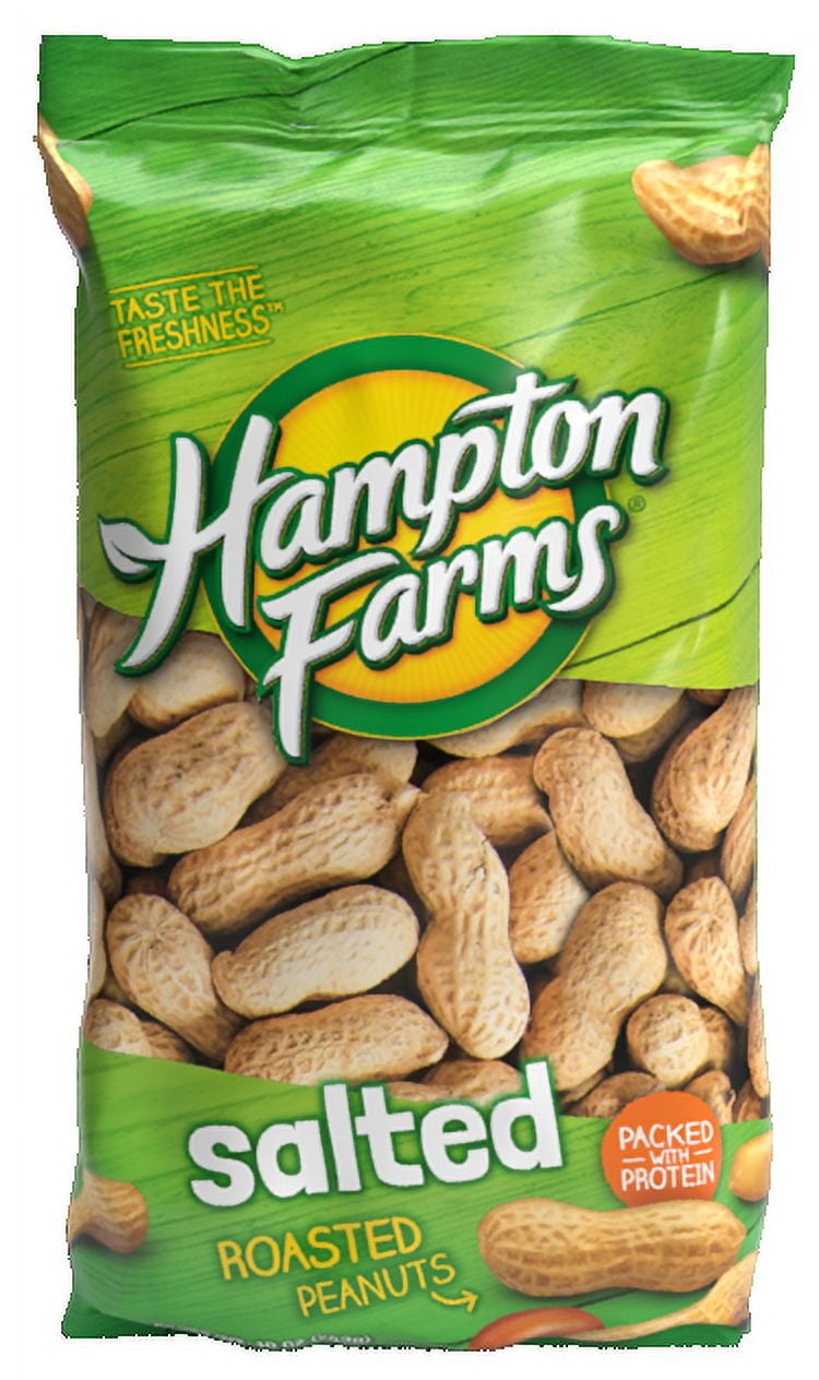 Hampton Farms Salted In-Shell Peanuts, 10 oz Bag