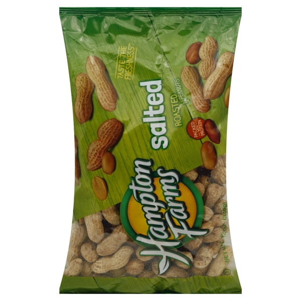 Hampton Farms Salted & Roasted Peanuts, 12 Oz. - Walmart.com