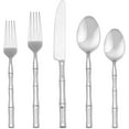 Hampton 20 Piece Bamboo Flatware Set, Silver
