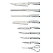 Hampton Forge Epicure Cool Grey Stainless Steel Cutlery Block Set 15-Piece