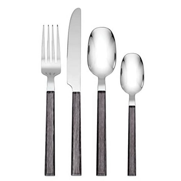 Hampton Forge Henley Grey 16 Piece Flatware Set, 16PC FW