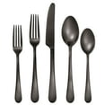 thumbnail image 1 of Hampton Forge Skandia Mirabella Satin Flatware Set, 20 Piece, Gunmetal, 1 of 5