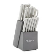 Hampton Forge Fuji 15-Piece Stainless Steel Kitchen Knife Block Set, Silver