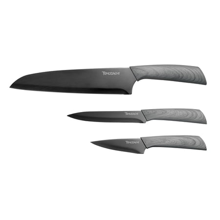 Hampton Forge Tomodachi™ Raintree Ash Titanium Coated Cutlery Set (3-Piece)