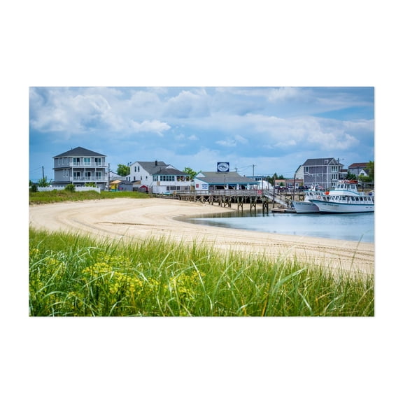 Hampton Harbor 02 - Hampton New Hampshire Photography Beach Coastal Harbor Seaside Boat Beach House Scenic Unframed Wall Art Print 4 x 6 inches