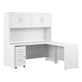 thumbnail image 1 of Hampton Heights 72W L Desk with Hutch and Drawers in White - Engineered Wood, 1 of 6